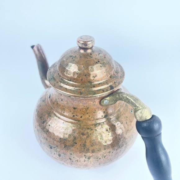 Copper bell hammered thickest copper teapot kettle - Picture 3 of 6